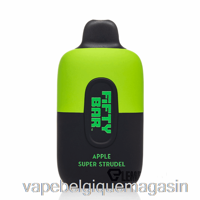 Vape Juice Cinquante Bar 6500 Super Strudel Aux Pommes Jetable